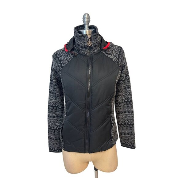 Skyr Women's Wool Blend Hooded Jacket with Zip Off Hood Medium - Picture 1 of 5